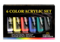 Creative Inspirations Acrylic Color 120 ml Tube Set of 6