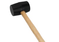 Creative Mark Rubber Mallet 2-1/4 inch x 3 inch Head With 11-3/4 inch Handle