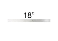 Acurit 18 inch Stainless Steel Cork Back Ruler