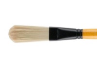 Mimik Hog Synthetic Bristle Brush Extra-Long Filbert Size 3