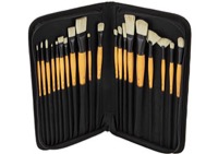 Mimik Hog Synthetic Bristle Brush Deluxe 20 Set With Case