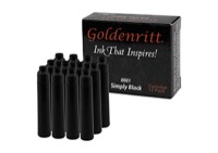 Goldenritt Ink Refill Cartridge Pack of 12 Simply Black 0001
