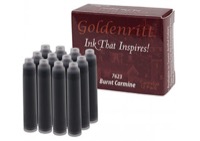 Goldenritt Ink Refill Cartridge Pack of 12 Burnt Carmine 7623