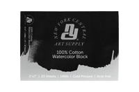 New York Central Watercolor Paper Block (20 Sheets) 140 lb. Cold Press 5X7