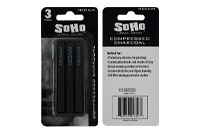 SoHo Compressed Charcoal Pack of 3 Medium