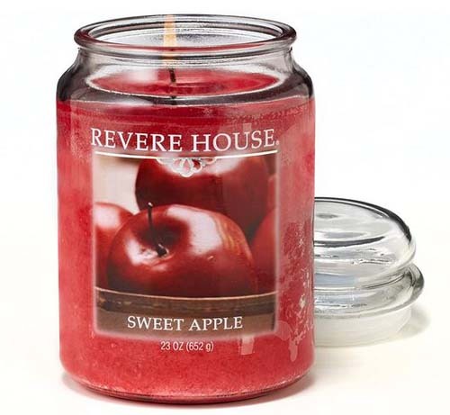 Revere House by Candle-lite Scented Single Wick Jar Candle, Sweet Apple - 23