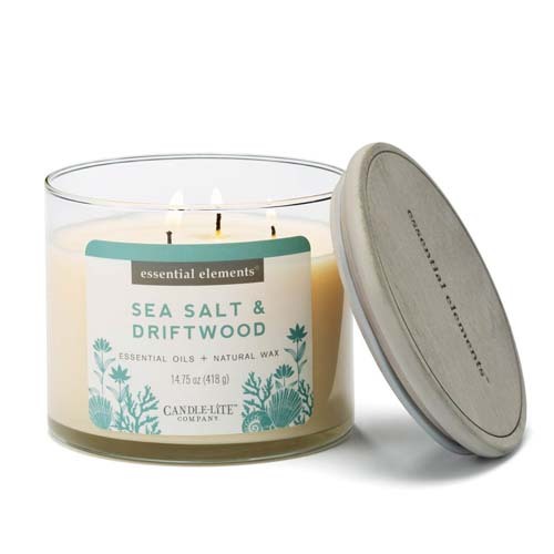 SEA SALT&DRIFTWOOD 3-WICK 14.75Z