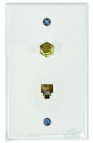 Zenith TW1002CPW Wallplate, White