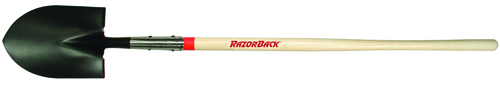 RAZOR-BACK 45520 Shovel with Dual Rivet, 12 in L x 8-3/4 in W Blade,