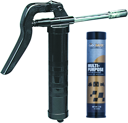 LubriMatic 30-132 Grease Gun Kit, 3 oz Capacity, 3600 psi, Zinc