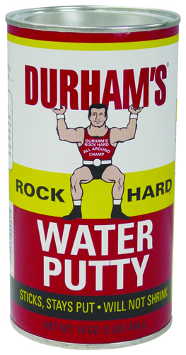 DURHAM'S Rock Hard 1 Water Putty, 1 lb Can