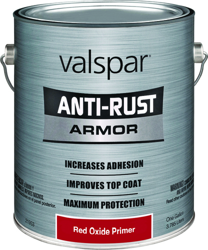 VALSPAR 21851 Anti-Rust Primer, Galvanized, Red Oxide, 1 gal