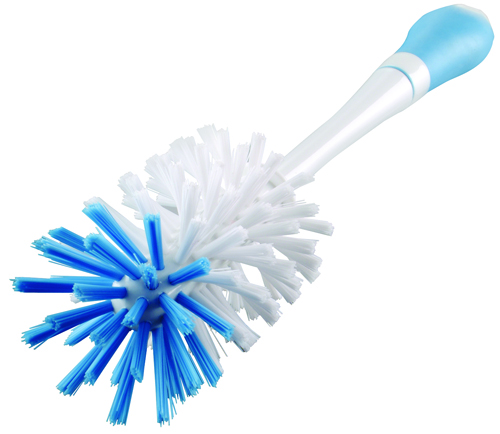 Quickie HomePro 158-3/72 Bottle Brush, Nylon Fiber Bristle, Blue/White