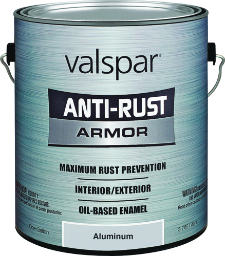 Valspar 21800 Series 21840 Anti-Rust Aluminum Paint, 1 gal