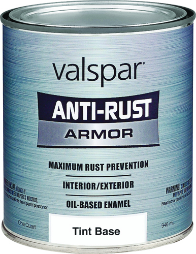 VALSPAR 21800 Series 21811 Anti-Rust Armor Oil Gloss Enamel, Gloss, 1 qt