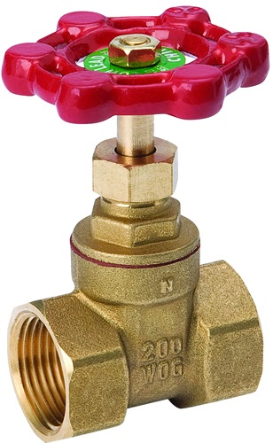 B & K ProLine 100-405NL Gate Valve, 1 in FPT, Brass