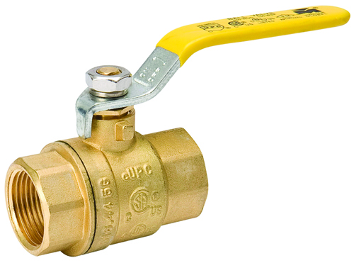 B & K 107-825NL Ball Valve, 1 in FPT x FPT, 2 Ports/Ways, Brass