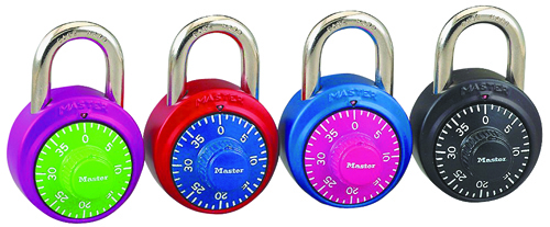Master Lock 1530DCM Combination Dial Padlock, 1-7/8 in W Body, 3/4 in H