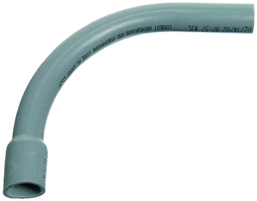 Carlon UA9AFB-CTN Conduit Elbow, Gray 1"