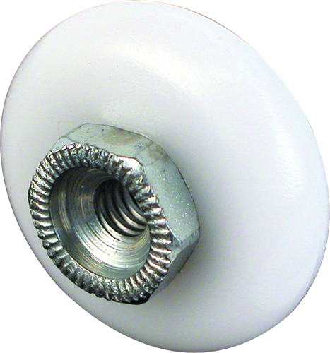 Prime-Line M 6002 Shower Door Roller, Plastic, White, For 7/8 in Tall,