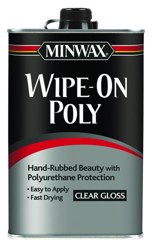 Minwax 40900000 Wipe-On Poly Paint, Clear, Gloss, 1 pt Can