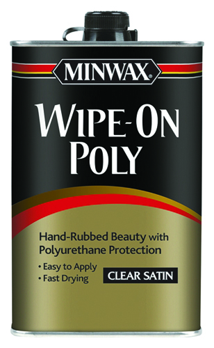 Minwax 40910000 Wipe-On Poly Paint, Clear, 1 pt Can