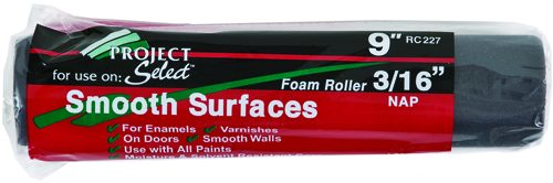 Linzer RC 227 Paint Roller Cover, All Paints, Stains Paint, 3/16 in Thick