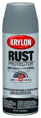 Krylon K06903807 Rust-Preventative Primer, Gray, 12 oz