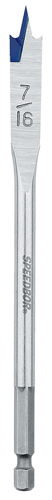 IRWIN 88807 Spade Drill Bit, Flat Flute, Hex Shank, 1/4 in Dia Shank