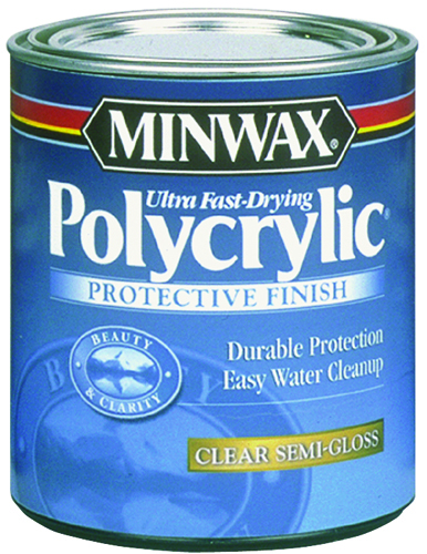 Minwax Polycrylic 64444444 Protective Finish Paint, Crystal Clear,