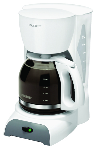 Mr. Coffee SK12-RB Classic Coffee Maker, 12 Cups Capacity, 900 W, White