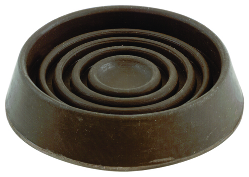 Shepherd Hardware 9075 Caster Cup, Rubber, Brown