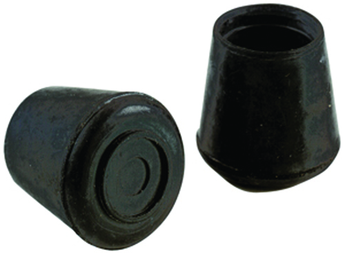 Shepherd Hardware 9126 Furniture Leg Tip, Round, Rubber, Black