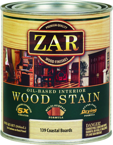 ZAR 13912 Wood Stain, Coastal Boards, 1 qt Can