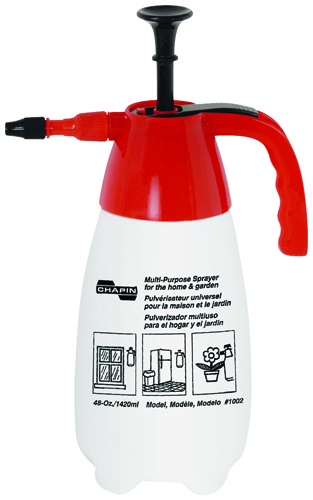 CHAPIN 1002 Air Sprayer, 1-1/2 in Fill Opening, Plastic, 48 oz Bottle