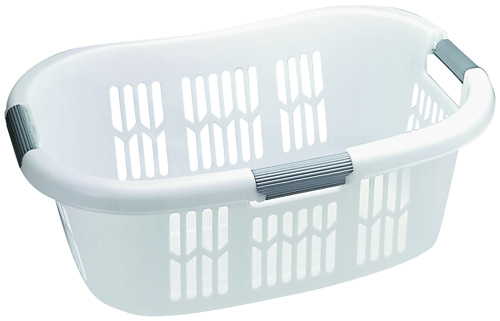 RUBBERMAID LAUNDRY BASKET WHITE