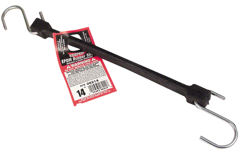 KEEPER 06214 Strap, S-Hook End, EPDM, Steel End