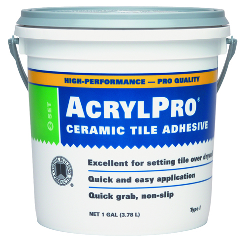 CUSTOM ARL40001-2 Ceramic Tile Adhesive, 1 gal Pail