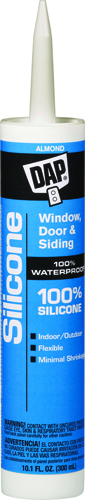 DAP 08649 Window and Door Sealant, Almond, 10.1 fl-oz Cartridge