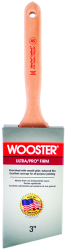 WOOSTER 4174-3 Paint Brush, 3-3/16 in L Bristle, Sash Handle, Stainless