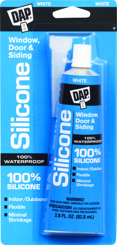 DAP 7079800752 Window and Door Sealant, White, 2.8 fl-oz Squeeze Tube