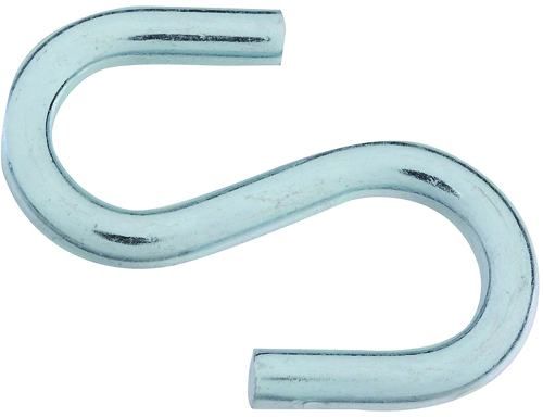 Stanley Hardware 759150 S-Hook, 120 lb Working Load Limit, Steel, Zinc