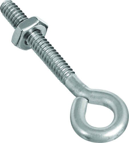 National Hardware N221-564 Eye Bolt, #10-24 Thread, 1-1/4 in L Thread, 0.28