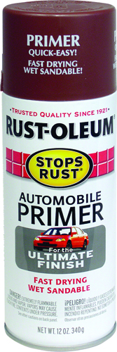 RUST-OLEUM STOPS RUST 2067830 Automotive Primer Spray Paint, Red, 12 oz