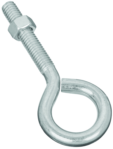 National Hardware N221-267 Eye Bolt, 3/8-16 Thread, 4 in L Thread, 1 in ID