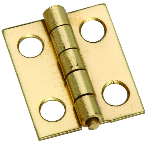 Stanley Hardware 803050 Narrow Cabinet Hinge, 2 lb Weight Capacity, Brass