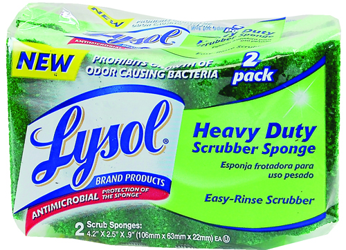 Quickie Lysol 57507-2CAN Scrub Sponge