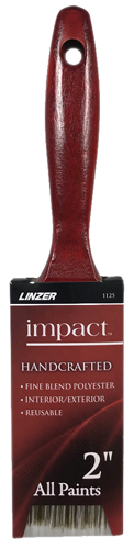 Linzer 1125-2 Paint Brush, 2-3/4 in L Bristle, Varnish Handle, Stainless