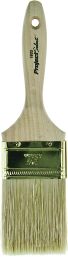Linzer 1832-2.5 Paint Brush, 3 in L Bristle, Brass Ferrule