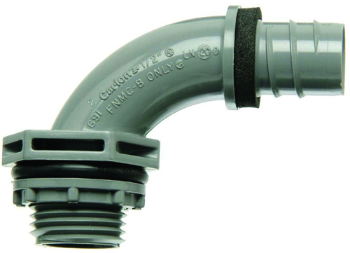 Carlon LN20FA-CAR Liquidtight Conduit Elbow, NPT, Gray